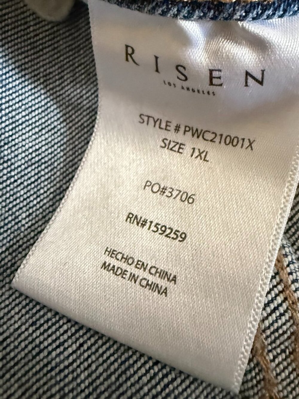NWT! Risen High Rise Wide Leg Raw Hem Jeans Size 1X Tummy Control - Picture 7 of 9